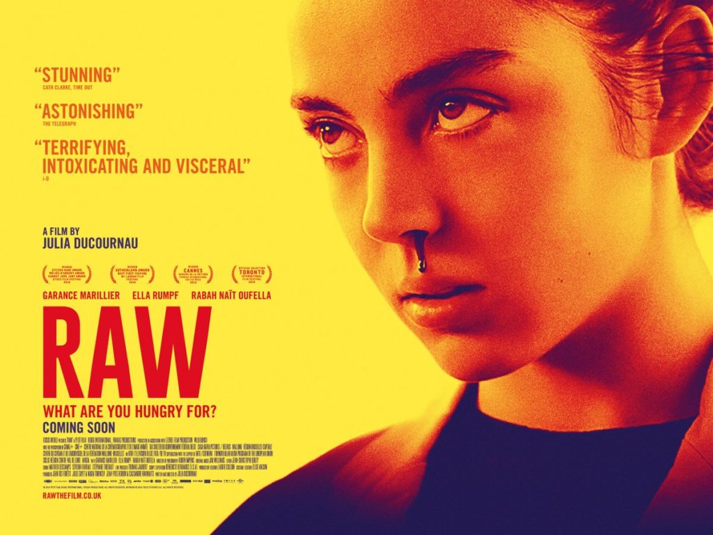 Raw (2016) movie poster 